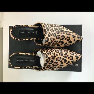 STEVEN Simone leopard wedges